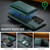 Samsung Galaxy S26 Ultra 5G MAGKING K4 Series MagSafe RFID Tri-fold Card Bag Detachable Phone Case - Green
