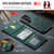 Samsung Galaxy S26 Ultra 5G MAGKING K4 Series MagSafe RFID Tri-fold Card Bag Detachable Phone Case - Green