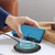Samsung Galaxy S26 Ultra 5G Magnetic Closure 9 Card Slots Zipper Leather Case with Hand Strap - Turquoise