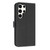 Samsung Galaxy S26 Ultra 5G Metal Bow Leather Phone Case with Hand Strap - Black