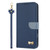 Samsung Galaxy S26 Ultra 5G Metal Bow Leather Phone Case with Hand Strap - Dark Blue