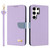 Samsung Galaxy S26 Ultra 5G Metal Bow Leather Phone Case with Hand Strap - Purple