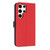 Samsung Galaxy S26 Ultra 5G Metal Bow Leather Phone Case with Hand Strap - Red