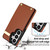 Samsung Galaxy S26 Ultra 5G Metal Buckle Card Slots Phone Case - Brown