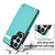 Samsung Galaxy S26 Ultra 5G Metal Buckle Card Slots Phone Case - Green