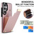 Samsung Galaxy S26 Ultra 5G Metal Buckle Card Slots Phone Case - Rose Gold