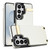 Samsung Galaxy S26 Ultra 5G Metal Buckle Card Slots Phone Case - White