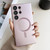 Samsung Galaxy S26 Ultra 5G Metallic Paint Magsafe Liquid TPU Phone Case - Pink