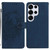 Samsung Galaxy S26 Ultra 5G Moonlit Butterfly Dance Pattern Embossed Leather Phone Case - Navy Blue