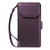 Samsung Galaxy S26 Ultra 5G Multi Card Wallet Leather Phone Case with Strap - Purple