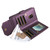 Samsung Galaxy S26 Ultra 5G Multi Card Wallet Leather Phone Case with Strap - Purple