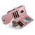 Samsung Galaxy S26 Ultra 5G Multi Card Wallet Leather Phone Case with Strap - Rose Gold