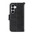 Samsung Galaxy S26 Ultra 5G Multi-card Slots Crossbody Cowhide Leather Phone Case - Black