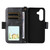 Samsung Galaxy S26 Ultra 5G Multi-card Slots Crossbody Cowhide Leather Phone Case - Black