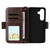 Samsung Galaxy S26 Ultra 5G Multi-card Slots Crossbody Cowhide Leather Phone Case - Brown