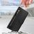 Samsung Galaxy S26 Ultra 5G Multi-Card Slots Zipper Wallet Leather Phone Case - Black