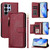 Samsung Galaxy S26 Ultra 5G Multi-Card Slots Zipper Wallet Leather Phone Case - Dark Red