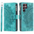Samsung Galaxy S26 Ultra 5G Multi-Card Totem Zipper Leather Phone Case - Green