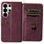 Samsung Galaxy S26 Ultra 5G Multi-Function Wallet 10 Card Slots Leather Phone Case - Claret