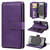 Samsung Galaxy S26 Ultra 5G Multi-Function Wallet 10 Card Slots Leather Phone Case - Violet