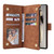Samsung Galaxy S26 Ultra 5G Multifunctional Frosted Zipper Wallet Leather Phone Case - Brown