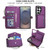 Samsung Galaxy S26 Ultra 5G Multifunctional Wallet Detachable Leather Phone Case with Lanyard - Dark Purple