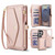 Samsung Galaxy S26 Ultra 5G Multifunctional Wallet Detachable Leather Phone Case with Lanyard - Rose Gold