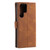 Samsung Galaxy S26 Ultra 5G Nail Skin Feel Stitching Calf Texture Leather Phone Case - Brown