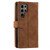 Samsung Galaxy S26 Ultra 5G Nine Card Zipper Bag Leather Phone Case with Lanyard - Brown