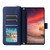 Samsung Galaxy S26 Ultra 5G Nine-card Slots Zipper Wallet Bag Leather Phone Case - Blue