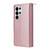 Samsung Galaxy S26 Ultra 5G Nine-card Slots Zipper Wallet Bag Leather Phone Case - Rose Gold