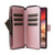 Samsung Galaxy S26 Ultra 5G Nine-card Slots Zipper Wallet Bag Leather Phone Case - Rose Gold