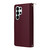 Samsung Galaxy S26 Ultra 5G Nine-card Slots Zipper Wallet Bag Leather Phone Case - Wine Red
