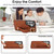Samsung Galaxy S26 Ultra 5G Non-slip Full Coverage Ring PU Phone Case with Wristband - Brown