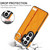 Samsung Galaxy S26 Ultra 5G Non-slip Full Coverage Ring PU Phone Case with Wristband - Orange