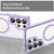 Samsung Galaxy S26 Ultra 5G PC Hybrid TPU Airbag Shockproof MagSafe Phone Case - Transparent Purple