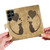 Samsung Galaxy S26 Ultra 5G Pen Heart Cat Embossed Leather Phone Case - Apricot
