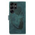 Samsung Galaxy S26 Ultra 5G Pen Heart Cat Embossed Leather Phone Case - Green