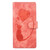 Samsung Galaxy S26 Ultra 5G Pen Heart Cat Embossed Leather Phone Case - Orange