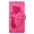 Samsung Galaxy S26 Ultra 5G Pen Heart Cat Embossed Leather Phone Case - Pink