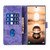 Samsung Galaxy S26 Ultra 5G Pen Heart Cat Embossed Leather Phone Case - Purple