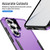 Samsung Galaxy S26 Ultra 5G Pioneer Armor Heavy Duty PC Hybrid TPU Phone Case - Purple+Black