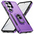 Samsung Galaxy S26 Ultra 5G Pioneer Armor Heavy Duty PC Hybrid TPU Phone Case with Holder - Purple+Black