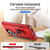 Samsung Galaxy S26 Ultra 5G Pioneer Armor Heavy Duty PC Hybrid TPU Phone Case with Holder - Red+Rose Red
