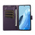 Samsung Galaxy S26 Ultra 5G PU Genuine Leather Texture Embossed Line Phone Case - Purple