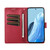 Samsung Galaxy S26 Ultra 5G PU Genuine Leather Texture Embossed Line Phone Case - Red