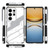 Samsung Galaxy S26 Ultra 5G Punk Armor 2 in 1 PC + TPU Shockproof Phone Case with Invisible Holder - White