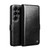Samsung Galaxy S26 Ultra 5G QIALINO Classic 103 Buckle Genuine Leather Phone Case - Black