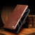 Samsung Galaxy S26 Ultra 5G QIALINO Classic 103 Buckle Genuine Leather Phone Case - Black