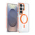 Samsung Galaxy S26 Ultra 5G Qicai Two-color Transparent Magnetic Phone Case - Orange